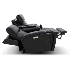 Power Reclining Sofa with Adjustable Headrests, Fold-Down Seat and Immersive Sound System