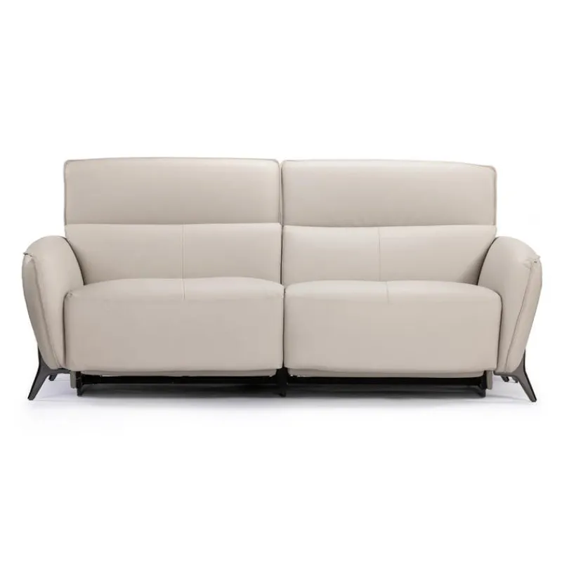 HTL Power Reclining Sofa with Adjustable Headrests - Genuine Leather
