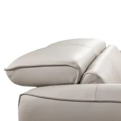 HTL Power Reclining Sofa with Adjustable Headrests - Genuine Leather