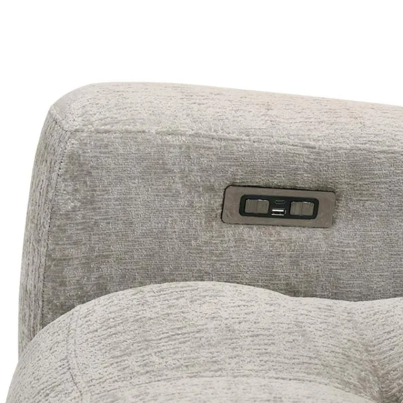 Power Rocker Swivel Recliner with Adjustable Headrest