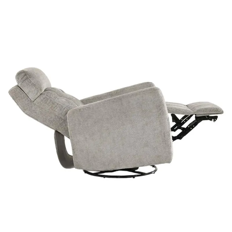Power Rocker Swivel Recliner with Adjustable Headrest
