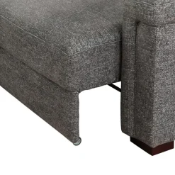 Power Sectional Bed with Sliding Seats and Storage Chaise