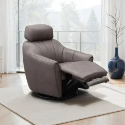 Power Swivel Recliner with Built-In Audio System -