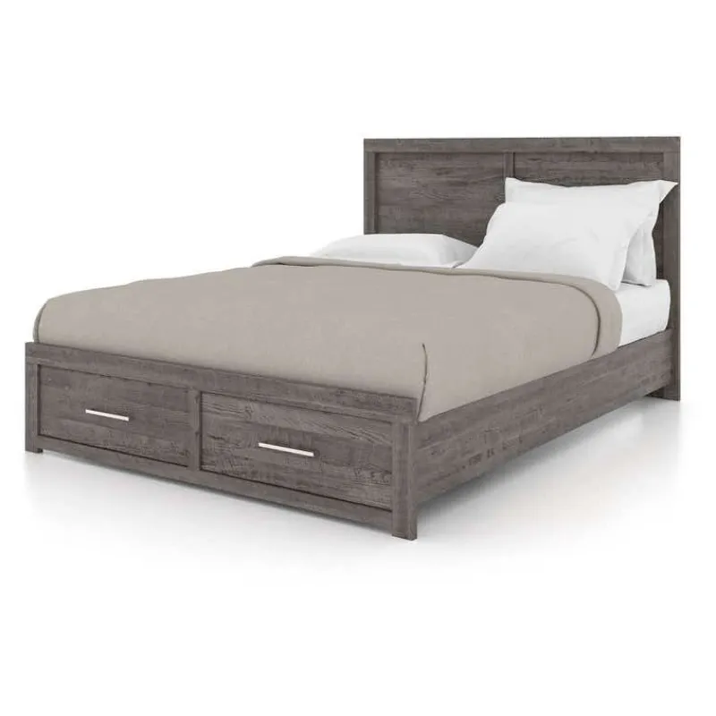Queen Bed 60" - Grey