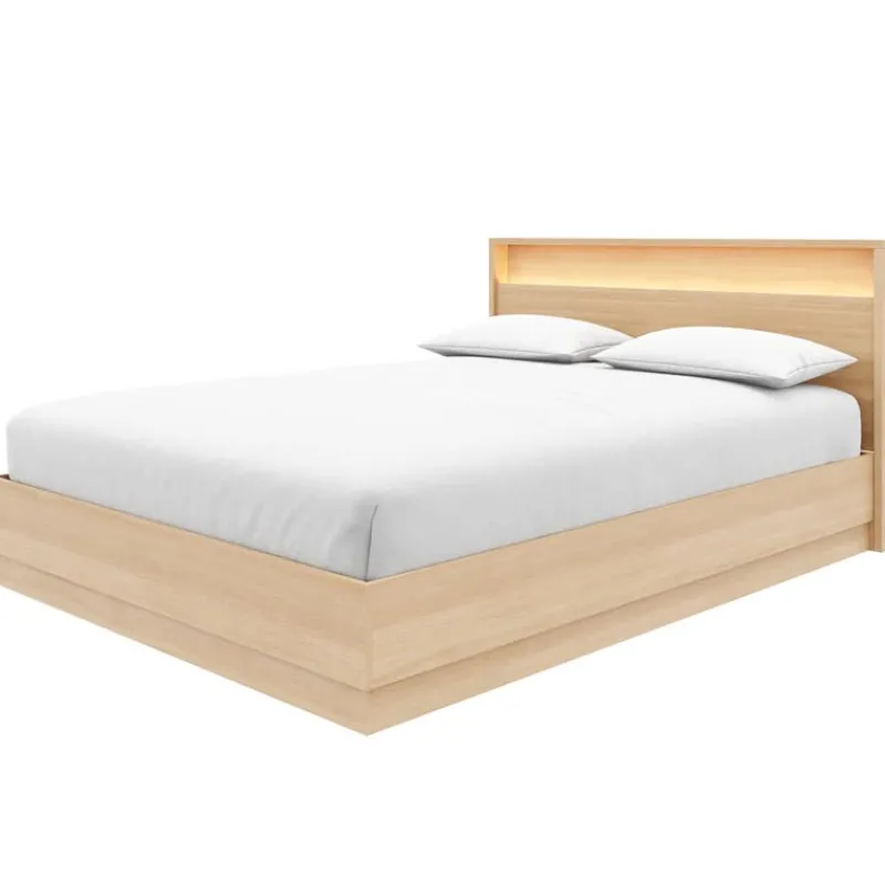 Nexera Queen Bed and Headboard with Integrated Light (60") -