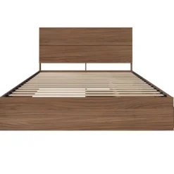 Nexera Queen Bed with 3-Drawer Storage and Headboard (60") -