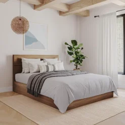 Nexera Queen Bed with 3-Drawer Storage and Headboard (60