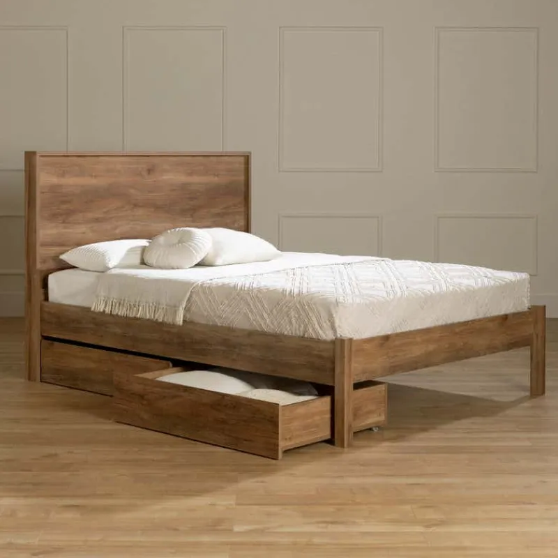 Meubles South Shore Queen Bed with 2-Drawer Storage and Headboard (60") - South Shore