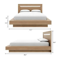 Nexera Queen Bed with Headboard (60") -