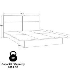 SUA-V Queen Bed with Headboard (60