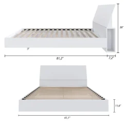 Nexera Queen Bed with Headboard (60") -