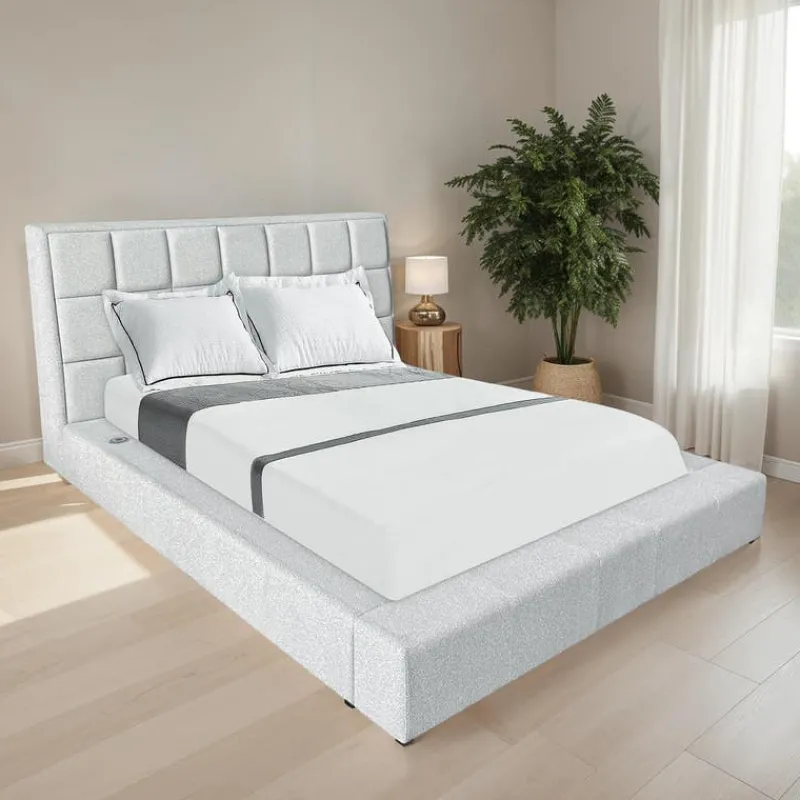 Queen Bed with Reading Lights and Console (60")
