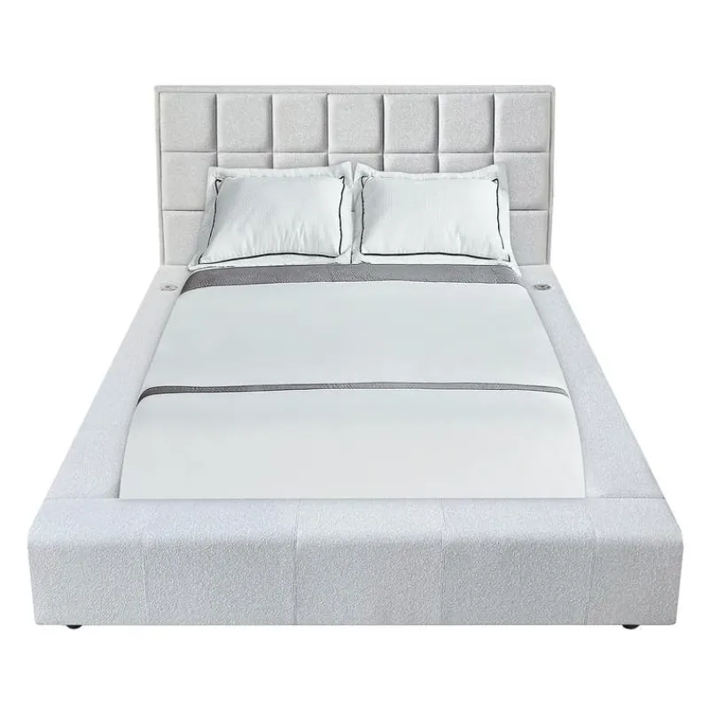 Queen Bed with Reading Lights and Console (60")