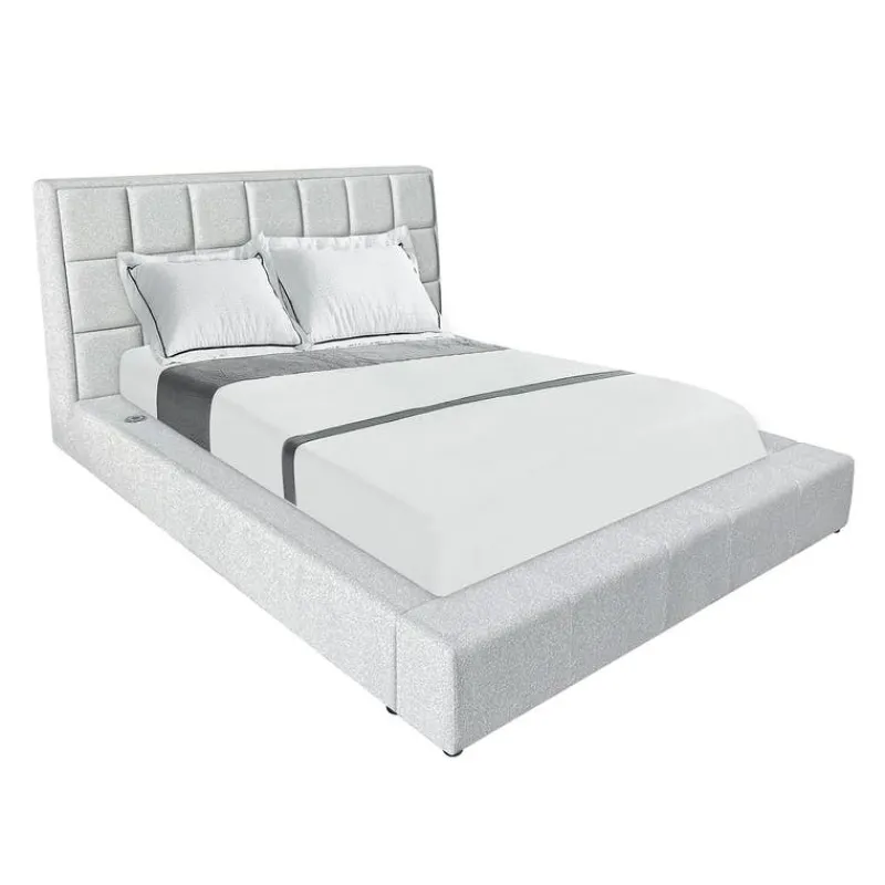 Queen Bed with Reading Lights and Console (60")