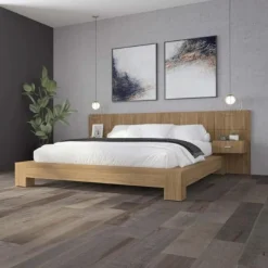 SUA-V Queen Bed with Wall Units and Nightstands (60