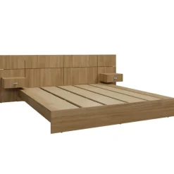 SUA-V Queen Bed with Wall Units & Nightstands (60")