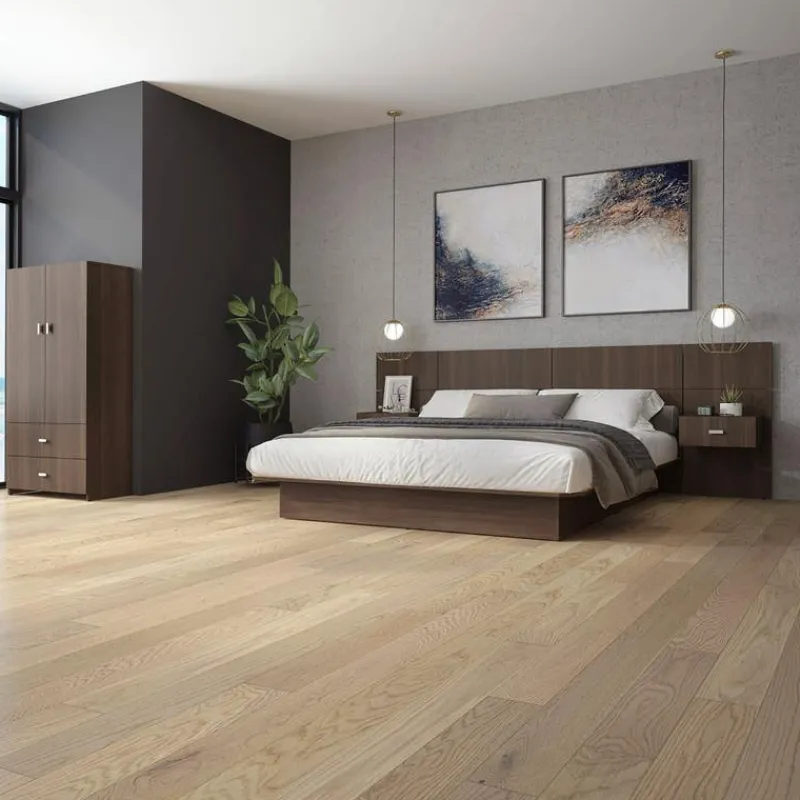 SUA-V Queen Bed with Wall Units and Nightstands (60")