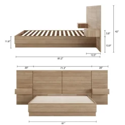 Nexera Queen Bedroom Set (60") - 4 pcs -