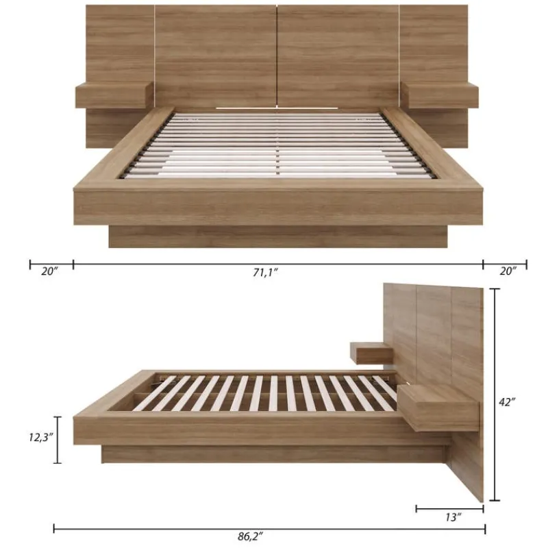 Nexera Queen Bedroom Set (60") - 4 pcs -
