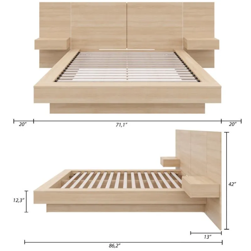 Nexera Queen Bedroom Set (60") - 4 pcs -