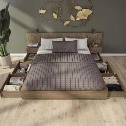 SUA-V Queen Bedroom Set with 6-Drawer Storage (60