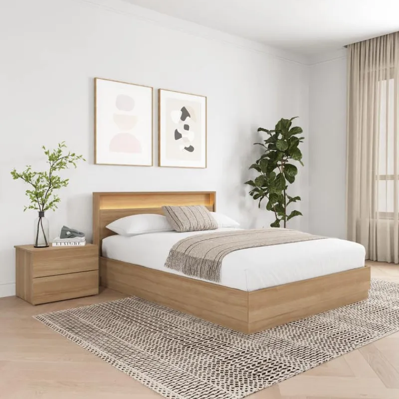 Nexera Queen Bedroom Set with Lighting (60") - 3 pcs -
