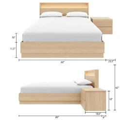 Nexera Queen Bedroom Set with Lighting (60