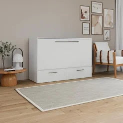 Queen Cabinet Bed with 6.5-inch Mattress -