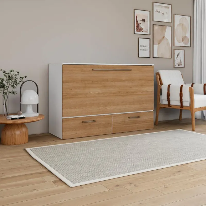 Queen Cabinet Bed with 6.5-inch Mattress -
