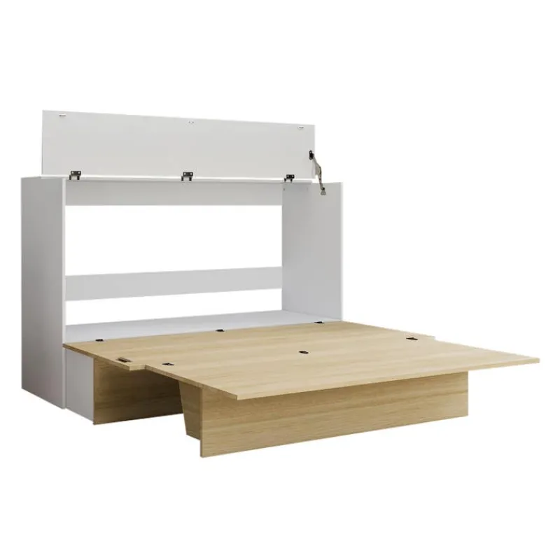Queen Cabinet Bed with 6.5-inch Mattress -
