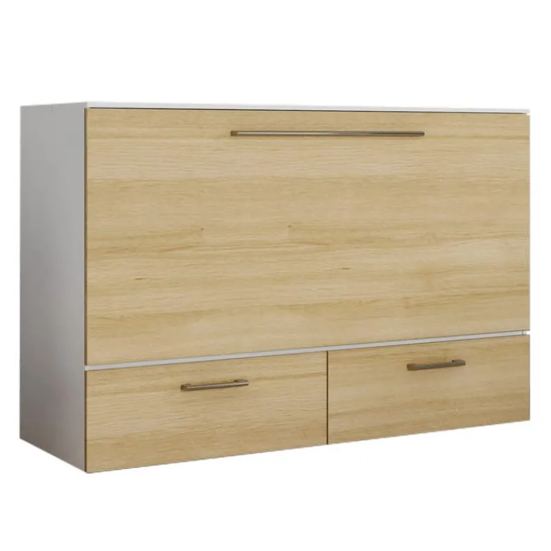 Queen Cabinet Bed with 6.5-inch Mattress -