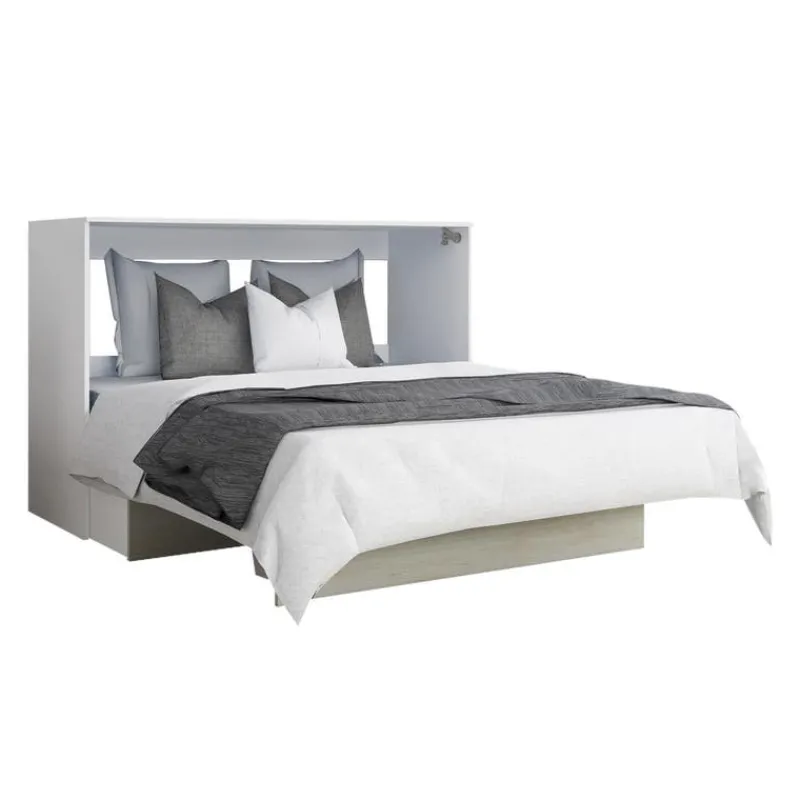 Queen Cabinet Bed with 6.5-inch Mattress -