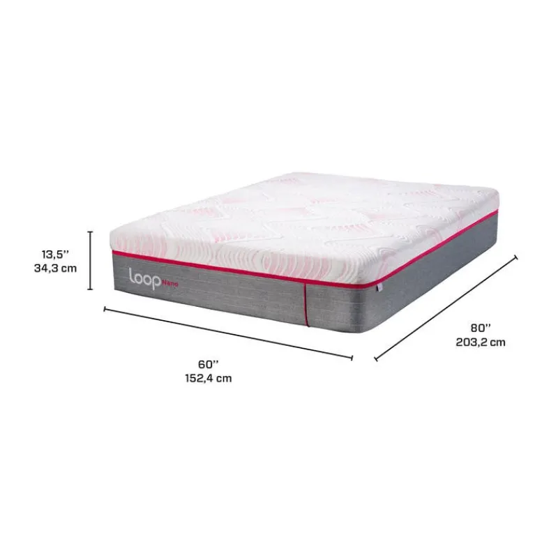 LOOP Queen Firm Mattress-in-a-Box with Pocket Nanocoils - 60"
