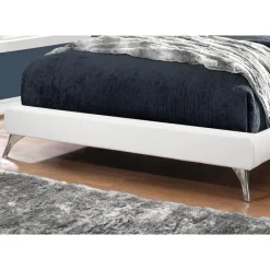 Monarch Queen Leather-Look Bed with Headboard (60