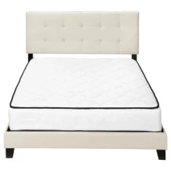 Monarch Queen Linen Bed with Headboard (60