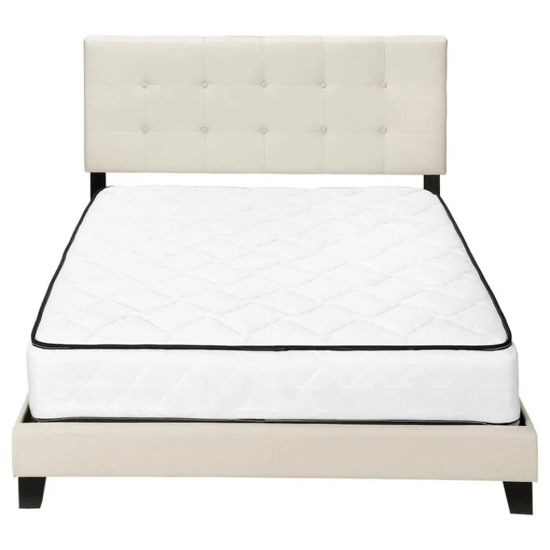 Monarch Queen Linen Bed with Headboard (60") -