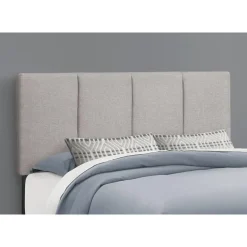 Monarch Queen Linen Bed with Headboard (60
