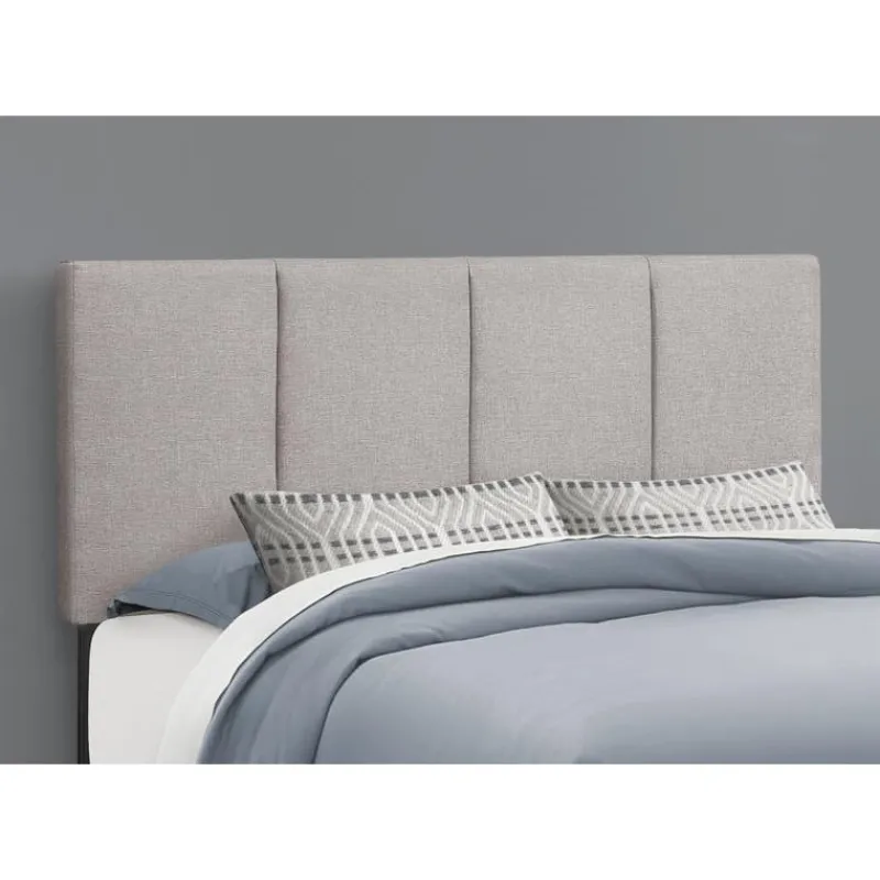Monarch Queen Linen Bed with Headboard (60") -