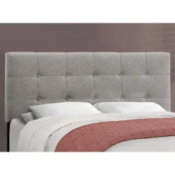 Monarch Queen Linen Bed with Headboard (60