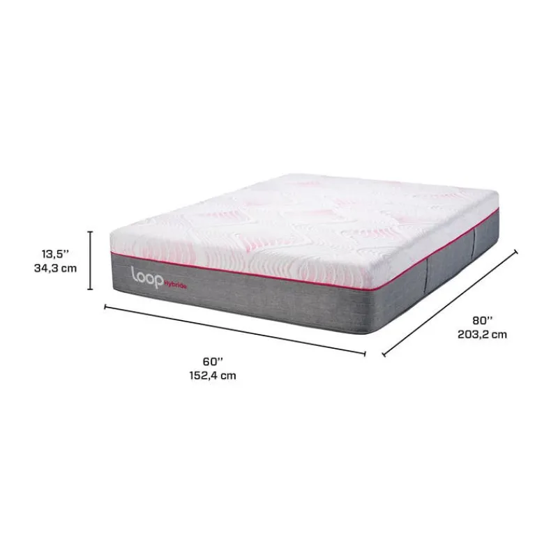 LOOP Queen Medium-Firm HybridMattress-in-a-Box - 60"