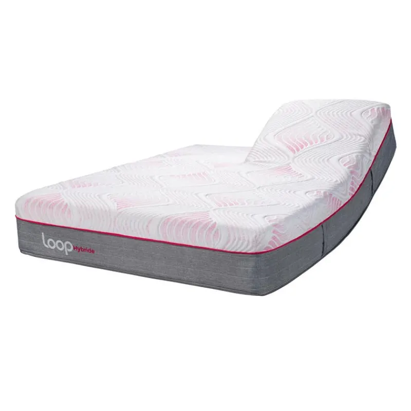 LOOP Queen Medium-Firm Split-Head Hybrid Mattress-in-a-Box - 60"
