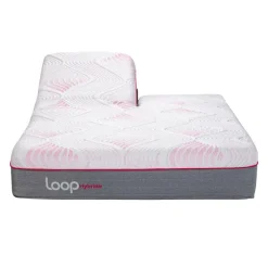 LOOP Queen Medium-Firm Split-Head Hybrid Mattress-in-a-Box - 60