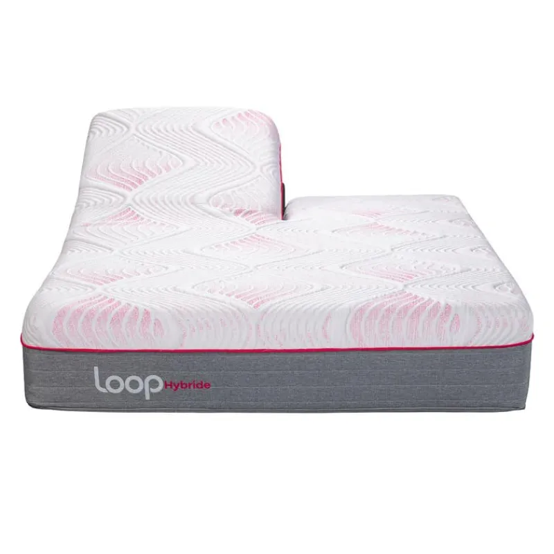 LOOP Queen Medium-Firm Split-Head Hybrid Mattress-in-a-Box - 60"