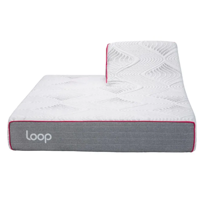 LOOP Queen Medium-Firm Split-Head Memory FoamMattress-in-a-Box - 60"