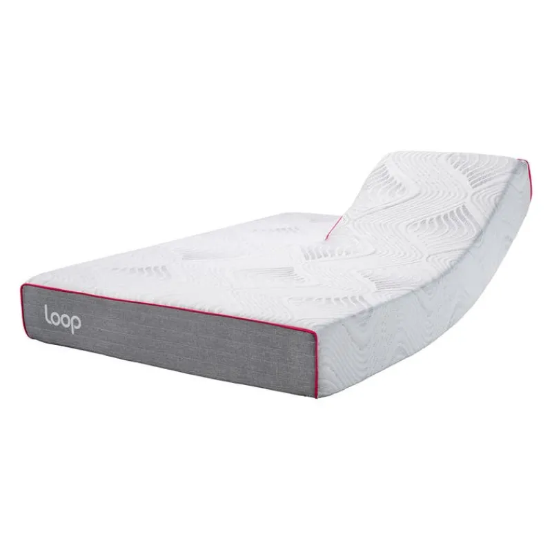LOOP Queen Medium-Firm Split-Head Memory FoamMattress-in-a-Box - 60"
