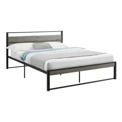 Monarch Queen Metal Bed with Headboard (60