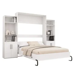 Queen Murphy Bed and Storage Units -