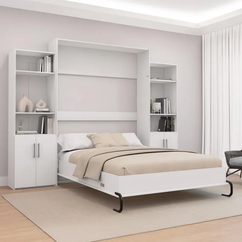 Queen Murphy Bed and Storage Units -