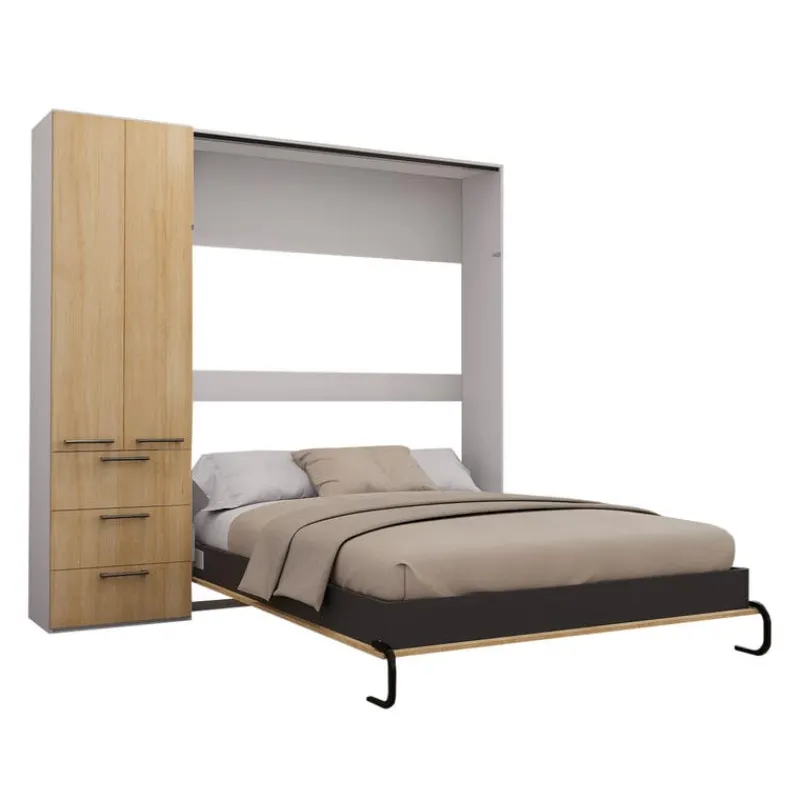 Queen Murphy Bed with Storage Unit -