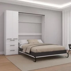 Queen Murphy Bed with Storage Unit -